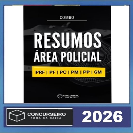 Combo - Área Policial Concurseiro Fora da Caixa 2026