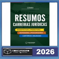 Combo - Carreiras Jurídicas Concurseiro Fora da Caixa 2026