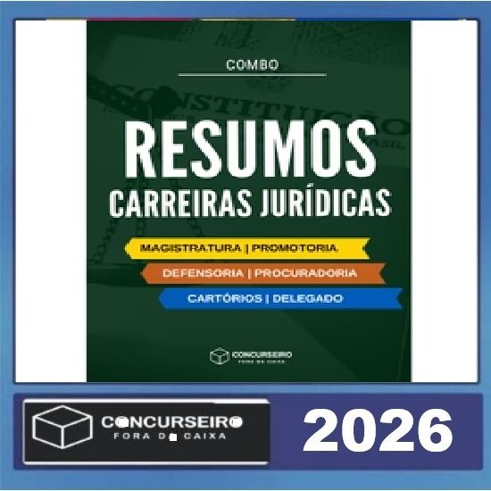 Combo - Carreiras Jurídicas Concurseiro Fora da Caixa 2026