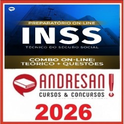 Combo INSS - Técnico do Seguro Social - Teórico + Resolução de Questões Andresan 2026