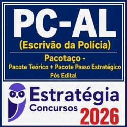 PC-AL (Escrivão de Polícia) - Pacote Teórico + Pacote Passo Estratégico Estratégia Pós Edital
