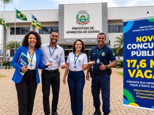 Prefeitura de Aparecida de Goiânia (GO) ofertará 17,6 mil vagas em novo concurso