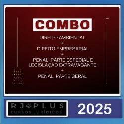 Combo: Ambiental + Empresarial + Penal, Parte Especial + Penal, Parte Geral RJ PLUS 2025