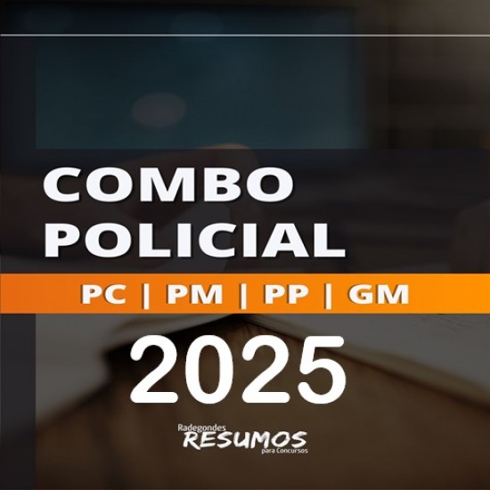 Combo Policial PC-PM-PP-GM Radegondes Resumos 2025
