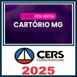 Cartório MG – Pós Edital – Cers 2025