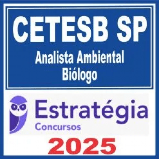 CETESB SP (Biólogo) Estratégia 2025