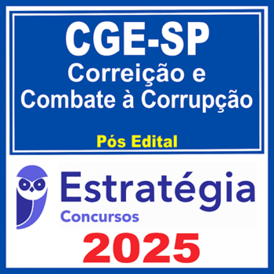 CGE-SP (Auditor Estadual de Controle - Auditoria) - 2025 (Pós-Edital) Estratégia