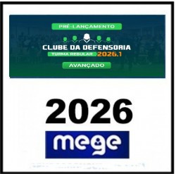 Clube da Defensoria Pública MEGE 2026.1