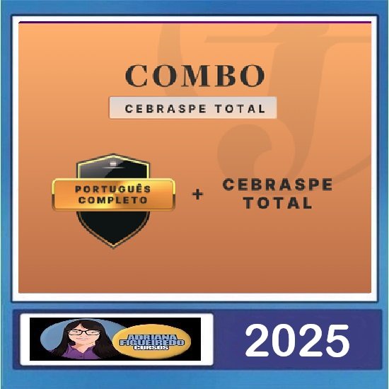 COMBO - Português Completo + Português Total Cebraspe 2025 Adriana Figueiredo