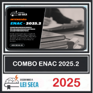 combo enac - decorando a lei seca + cartório no foco + curso rumo ao cartório Decorando a Lei Seca 2025.2