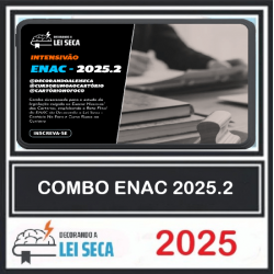combo enac - decorando a lei seca + cartório no foco + curso rumo ao cartório Decorando a Lei Seca 2025.2