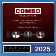 Combo: Penal Especial + Penal Geral + Processual Penal RJ Plus 2025