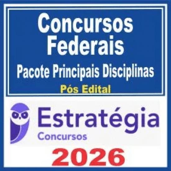 Concursos Federais (Pacote Principais Disciplinas) Estratégia 2026