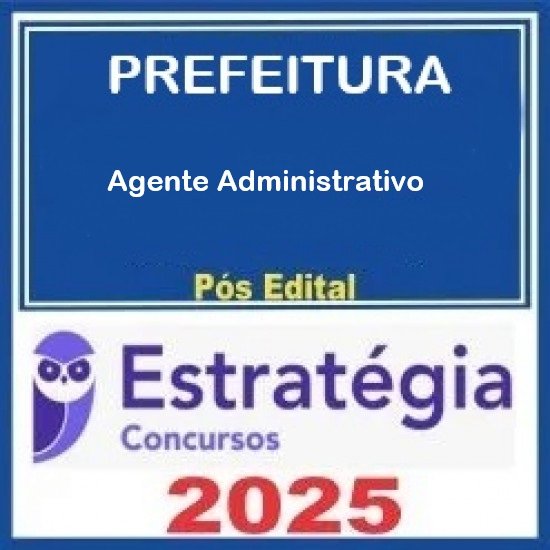 Prefeitura de Barra do Corda-MA (Agente Administrativo) Pacote - 2025 (Pós-Edital) Estratégia