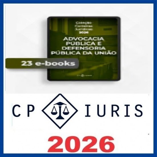 Combo E-books 2026 – Advocacia Pública Federal e DPU CP Iuris