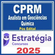 CPRM (Analista em Geociências – Química) Pós Edital – Estratégia 2025