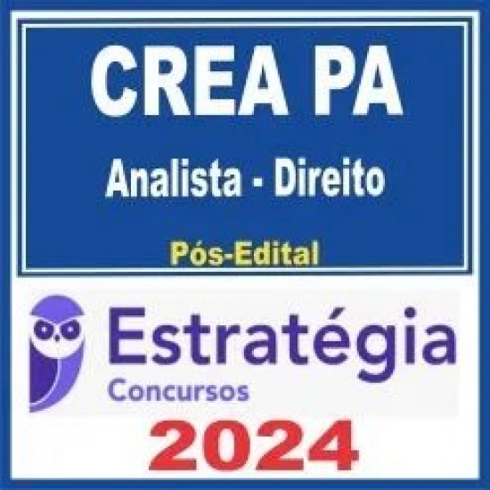 CREA PA (Analista – Direito) Pós Edital – Estratégia 2024