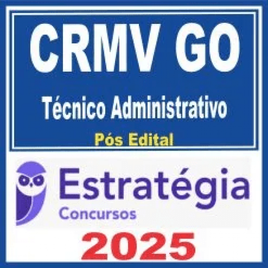 CRMV GO (Técnico Administrativo) Pós Edital – Estratégia 2025