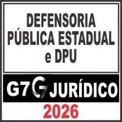 Defensoria Pública Estadual e Federal e DPU – G7 Jurídico 2026