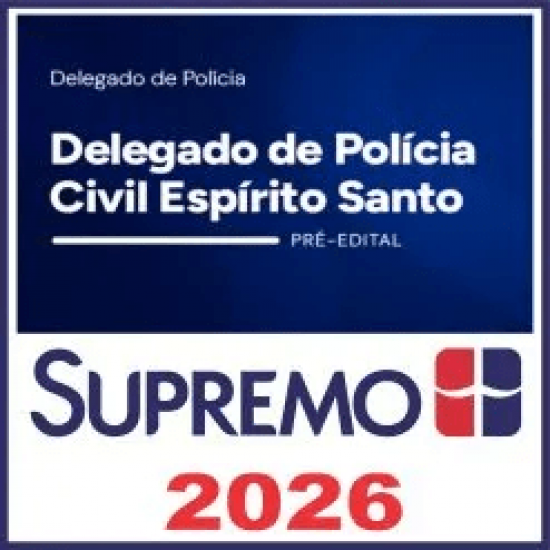 DPC ES (Delegado de Polícia Civil Espírito Santo) Supremo Tv 2026
