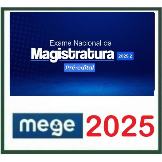 ENAM 2025.2 (Pré-edital) MEGE 2025.2