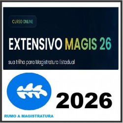 EXTENSIVO MAGIS 26 Rumo a Magistratura 2026