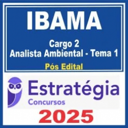 IBAMA (Cargo 2: Analista Ambiental – Tema 1: Proteção, Licenciamento, Monitoramento e Qualidade Ambiental – Biodiversidade)
