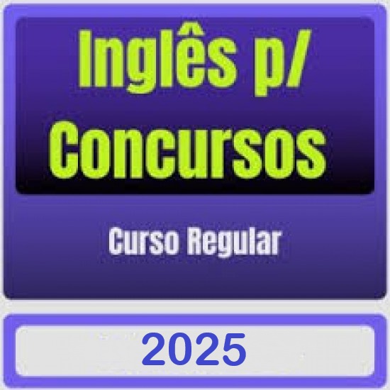 Inglês p/ Concursos - Curso Regular Estratégia 2025