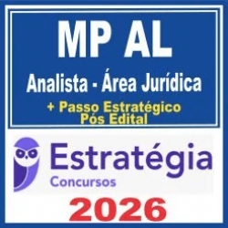 MP AL (Analista – Área Jurídica + Passo) Pós Edital – Estratégia 2026
