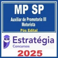 MP SP (Auxiliar de Promotoria III – Motorista) Pós Edital – Estratégia 2025