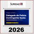 Delegado de Polícia Civil Espírito Santo PC-ES 2026 - Pré-edital Supremo TV 2026
