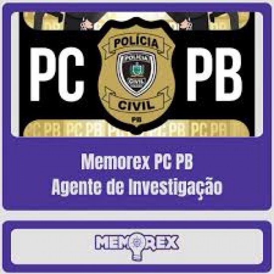 Memorex PC PB (Agente de Investigação)Pensar Concursos 2025