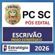 PC-SC (Agente de Polícia Civil) - Pacote Teórico + Pacote Passo Estratégico - 2025 - 2026 (Pós-Edital)