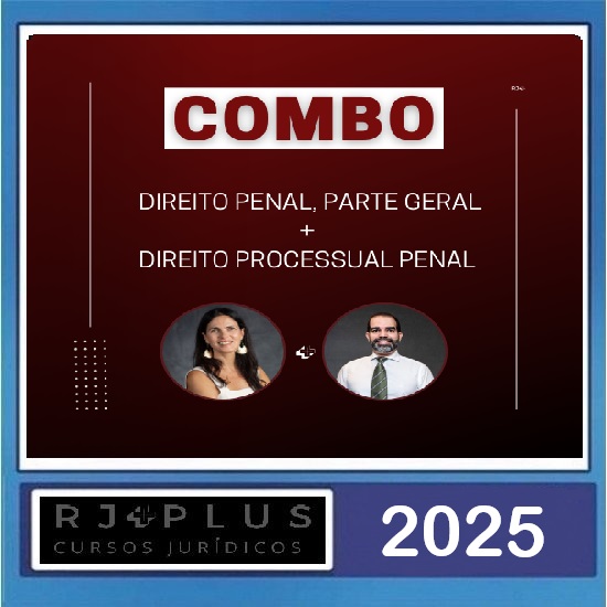 Combo: Direito Penal, Parte Geral + Direito Processual Penal RJ Plus 2025