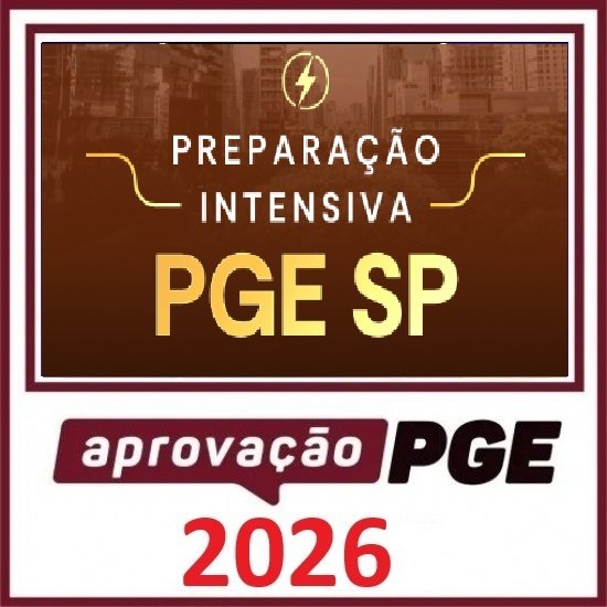 PREPARAÇÃO INTENSIVA PGE SP APROVAÇÃO PGE 2026