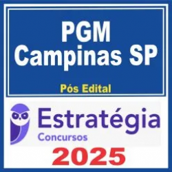 PGM Campinas SP (Procurador) Pós Edital – Estratégia 2025