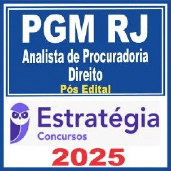 PGM RJ (Analista de Procuradoria – Direito) Pós Edital – Estratégia 2025