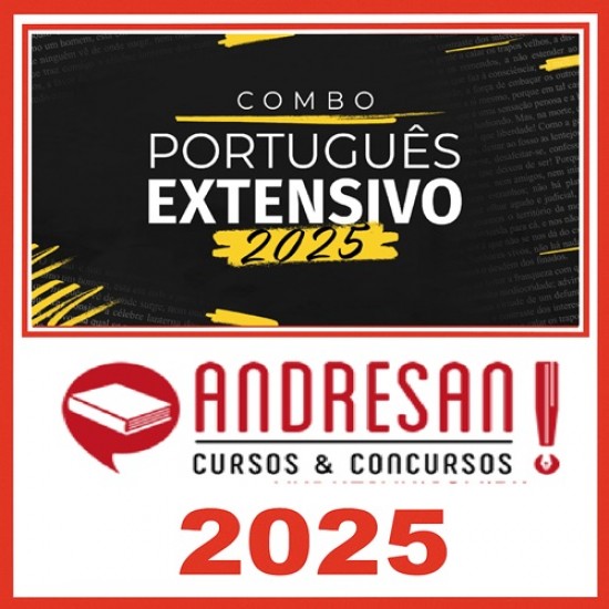 Combo Português Extensivo 2025 + 6 bônus Andresan