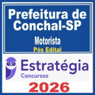 Prefeitura de Conchal SP (Motorista) Pós Edital – Estratégia 2026