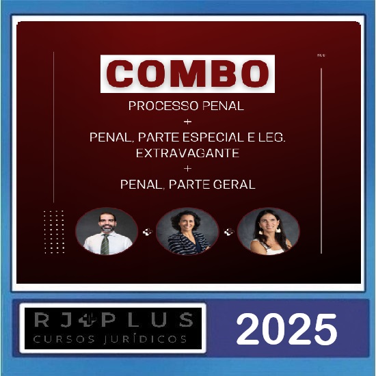 Combo: Penal Especial + Penal Geral + Processual Penal RJ Plus 2025
