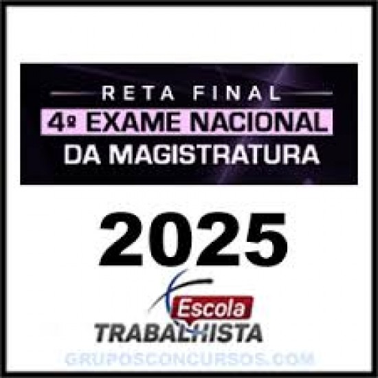 Rateio RETA FINAL ENAM 2025.2 – Escola Trabalhista