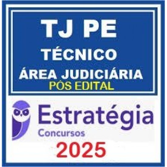 TJ-PE (Técnico - Área Judiciária) - Pacote Teórico + Pacote Passo Estratégico 2025