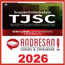 TJ-SC - Superintensivo Pós-edital - Técnico Jurídico Auxiliar Andresan 2026