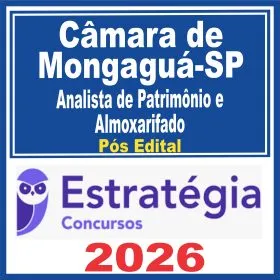 Câmara de Mongaguá SP (Analista de Patrimônio e Almoxarifado) Pós Edital – Estratégia 2026