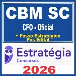 CBM SC (Oficial + Passo) Pós Edital – Estratégia 2026