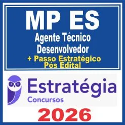 MP ES (Agente de Apoio – Desenvolvedor + Passo) Pós Edital – Estratégia 2026