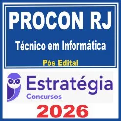 PROCON RJ (Técnico em Informática) Pós Edital – Estratégia 2026